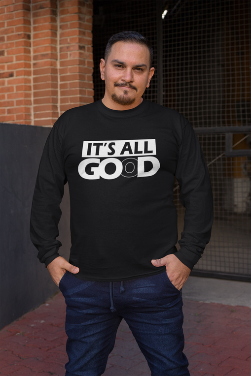 It's All God Long Sleeve Fitted Crew